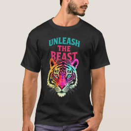 Laat het Beast Bold Neon Graphic T-Shirt los