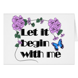 Laat het beginnen met Gezegde bloemen vlinder