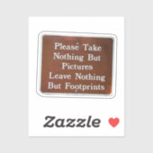 Laat het beter dan je hebt gevonden sticker (Vel)