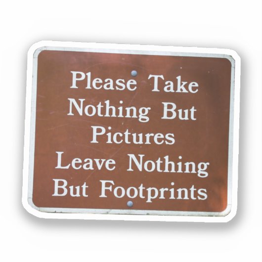 Laat het beter dan je hebt gevonden sticker (Voorkant)