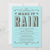 Laat het blauw babyschoeisel uitvinden kaart (Voorkant)