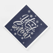 Laat het Blauwe en Zilverige Papier van de Partij  Servet (Hoek)