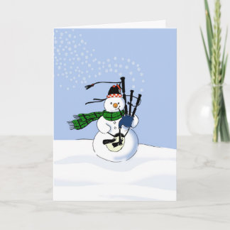 Laat het blazen, laat het blazen, laat het feestdagen kaart