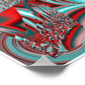 Laat het bloesem Mandala Poster (Hoek)