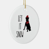 Laat het boxer Dog Ornament sneeuwen (Rechts)