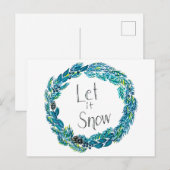 Laat het Briefkaart sneeuwen (Voorkant / Achterkant)