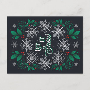 Laat het Briefkaart sneeuwen