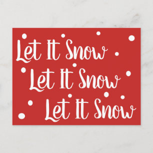 Laat het Briefkaart sneeuwen