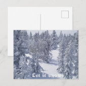 Laat het briefkaarten sneeuwen (Voorkant / Achterkant)