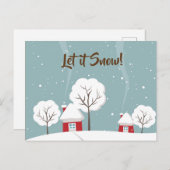 Laat het briefkaarten sneeuwen (Voorkant / Achterkant)