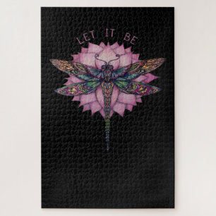 Laat het brocade dragonfly worden legpuzzel