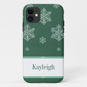 Laat het BT iPhone 5 Hoesje sneeuwen, groen