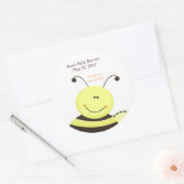 Laat het Bumble Bee Baby shower Favor Sticker (Envelop)