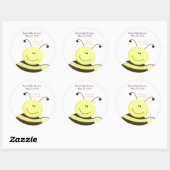 Laat het Bumble Bee Baby shower Favor Sticker (Vel)