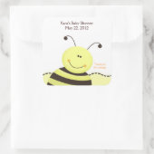 Laat het Bumble Bee SQUARE Favor Sticker (Tas)
