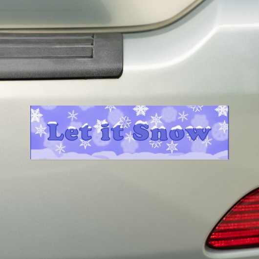 Laat het Bumpersticker sneeuwen (Op auto)