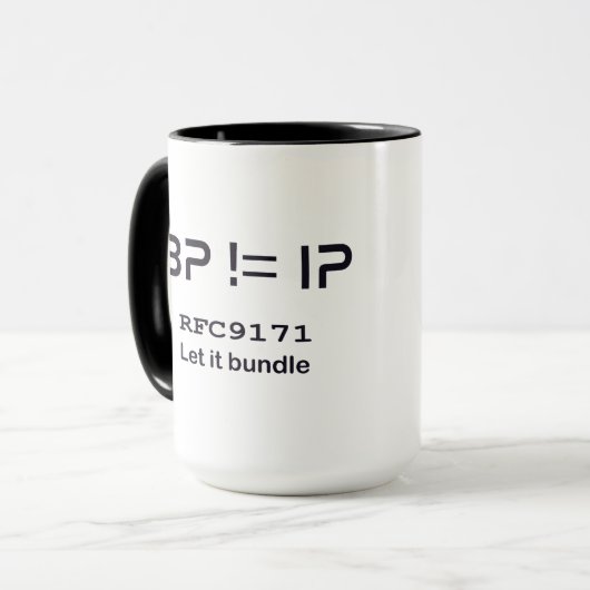 Laat het Bundel Mok (Voorkant links)