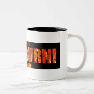 LAAT HET BURN! KoffieMok Tweekleurige Koffiemok