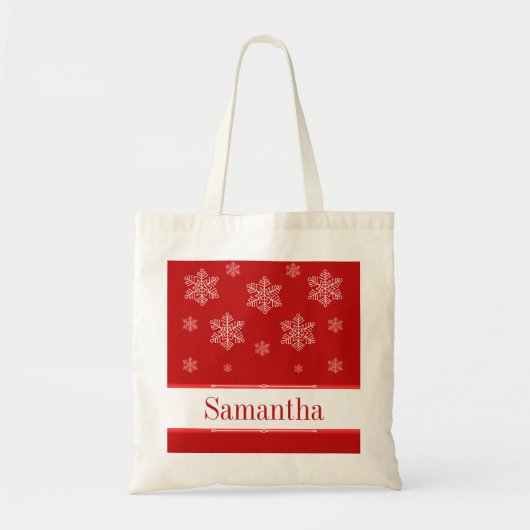 Laat het Canvas tas sneeuwen, rood (Voorkant)