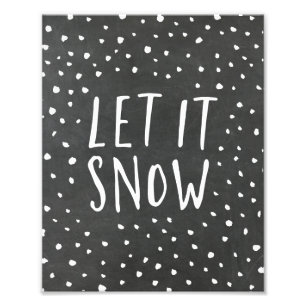 Laat het Chalkboard Holiday Art afdrukken Foto Afdruk