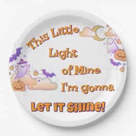 Laat het Christelijke Halloween-papieren Borden sc Papieren Bordje