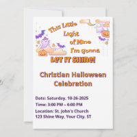 Laat het Christelijke Halloween-uitnodiging schijn