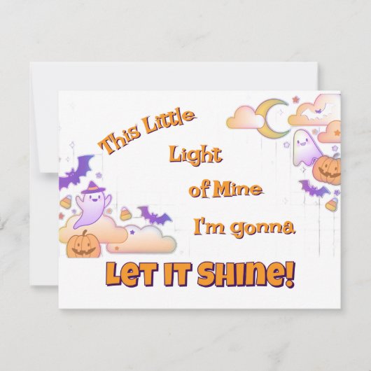 Laat het Christelijke Halloween-uitnodiging schijn Kaart (Voorkant)