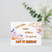 Laat het Christelijke Halloween-uitnodiging schijn Kaart (Staand voorkant)