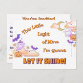 Laat het Christelijke Halloween-uitnodiging schijn Kaart (Voorkant / Achterkant)