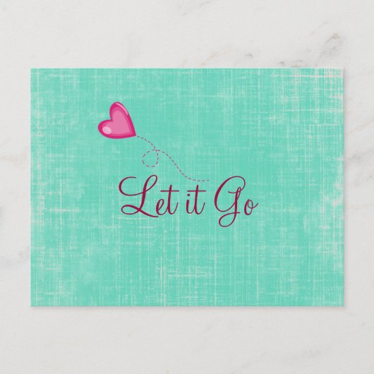 Laat het Citaat gaan Briefkaart (Voorkant)