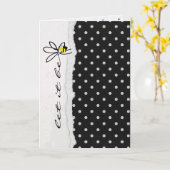 "laat het" citaat-witte stipbloem en bij zijn kaart (Gele Bloem)