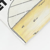 Laat het de grappige bruine kaaswand van Foodie Br Fleece Deken (Hoek)