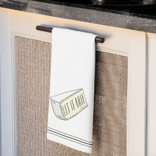 Laat het de grappige kaasjemones vertellen theedoek