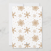 Laat het de Rode sneeuwen Kaart van de Foto van (Achterkant)