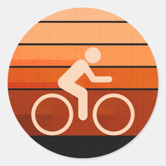 Laat het draaien ronde sticker (Voorkant)