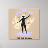 Laat het drama los canvas afdruk (Voorkant)