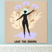 Laat het drama los canvas afdruk (Insitu (Houten vloer))