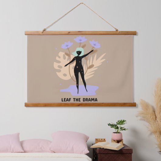 Laat het drama los hangend wandkleed (Slaapkamer)