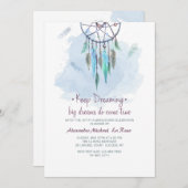 Laat het dromen Afstuderen uitnodigen Kaart (Voorkant / Achterkant)