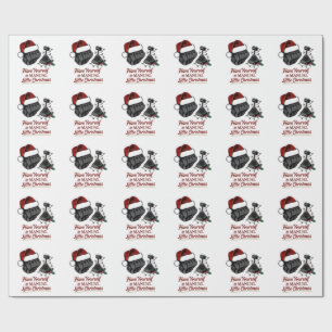 Laat het een handmatige kleine kerst zijn cadeaupapier