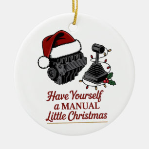 Laat het een handmatige kleine kerst zijn  keramisch ornament