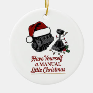 Laat het een handmatige kleine kerst zijn keramisch ornament