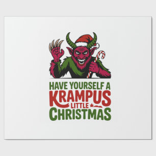Laat het een Krampus Kerstmis zijn Krampus L Cadeaupapier