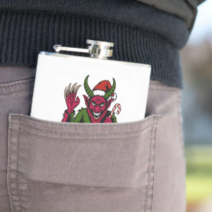 Laat het een Krampus Kerstmis zijn Krampus L Heupfles