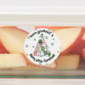 Laat het een pluizig Kerstmis zijn Labels (Aangebracht)