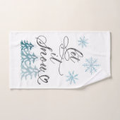 Laat het elegante kerstkunst met waterverf sneeuwe handdoek (Handdoek)