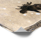 laat het elk in de sneeuw liggen bij nacht - John  Poster (Hoek)