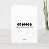 Laat het ergens anders een grappig kerstkaartje sn feestdagen kaart (Achterkant)