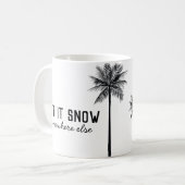 Laat het ergens anders mok sneeuwen (Voorkant links)