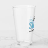 Laat het ergens anders sneeuwen - grappig winteron glas (Rechts)